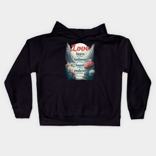 1 CORINTHIANS 13:7 Kids Hoodie